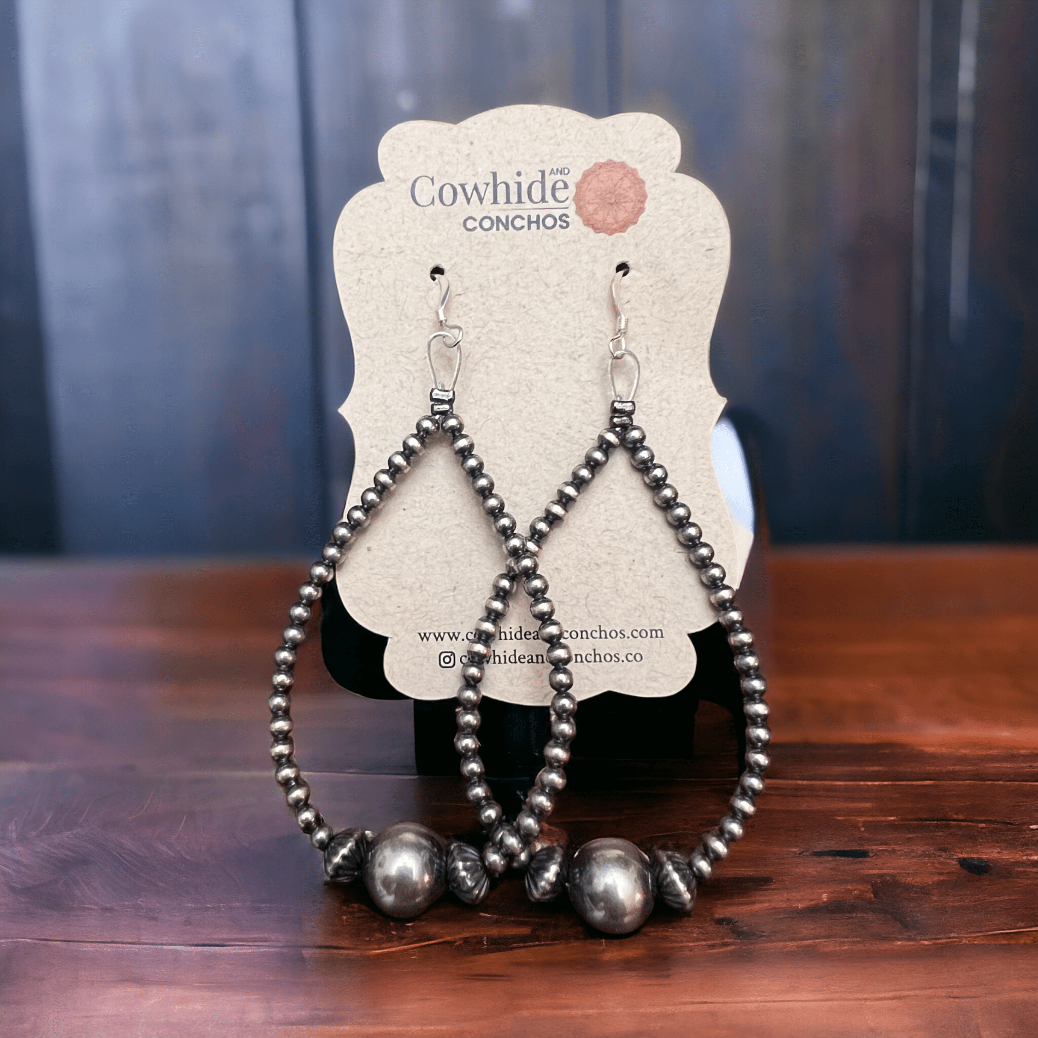 3 mm Sterling Silver Pearls earrings teardrop with 8 mm