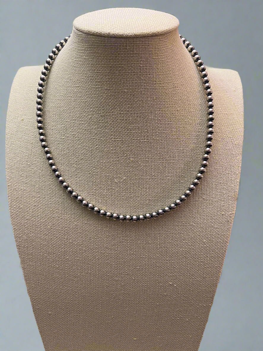 5mm Sterling Pearl Necklace - 16 inch