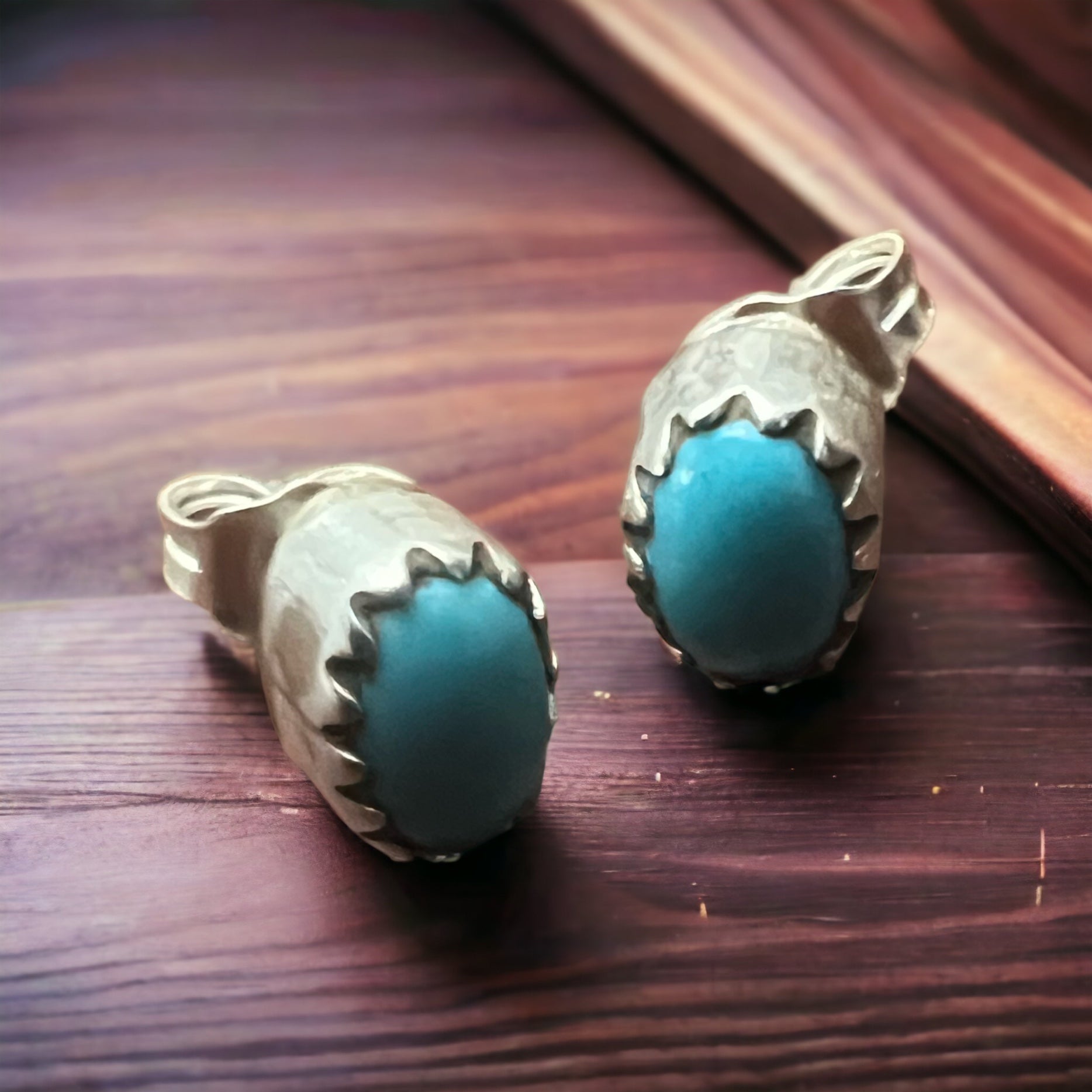 Annie Spencer Turquoise & Sterling Silver Earrings