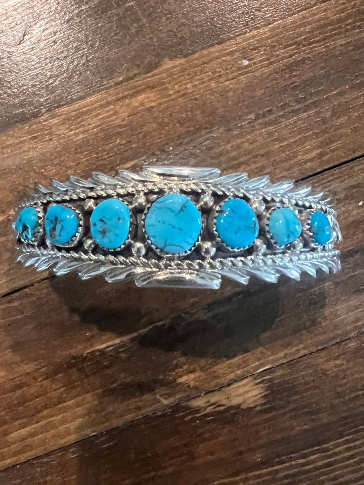 Anthony Brown Turquoise & Sterling Silver Bracelet