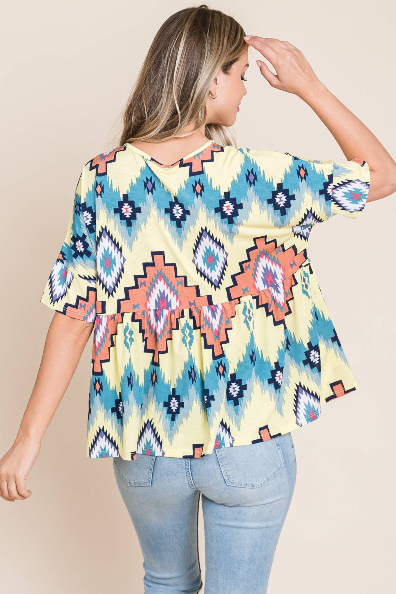 Aztec Print Top - small available